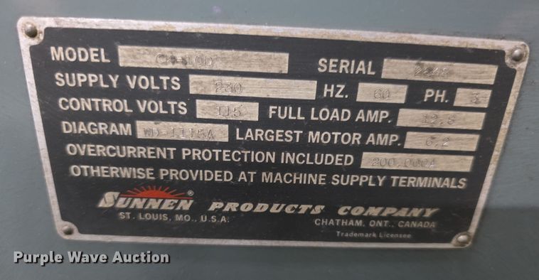 image for item DZ3818 Sunnen CK10 vertical honing machine