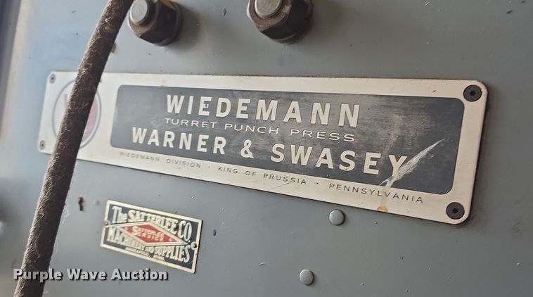 image for item DZ3823 Wiedemann RA41R punch press