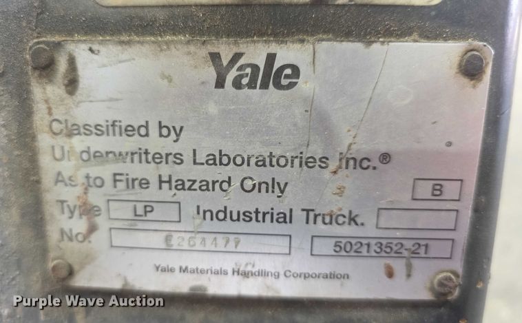 image for item DZ3862 2001 Yale GLP060TGE864 forklift