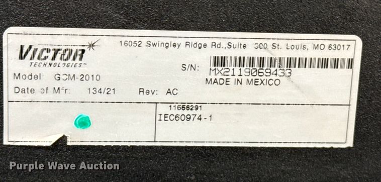 image for item DZ4983 Victor Thermal Dynamics plasma cutting table