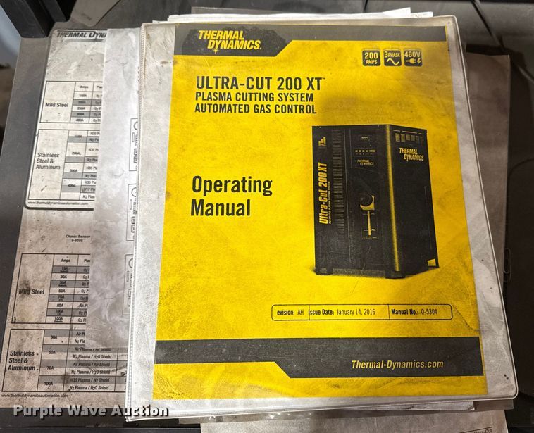 image for item DZ4983 Victor Thermal Dynamics plasma cutting table