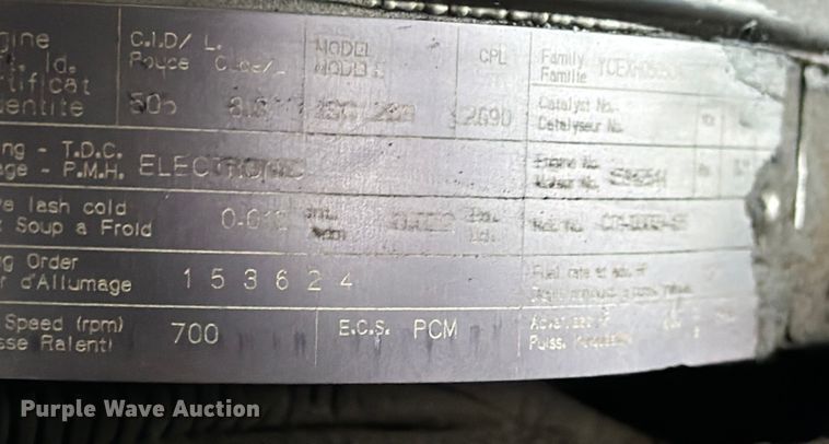 image for item ED5129 2000 Sterling L-Line flatbed truck