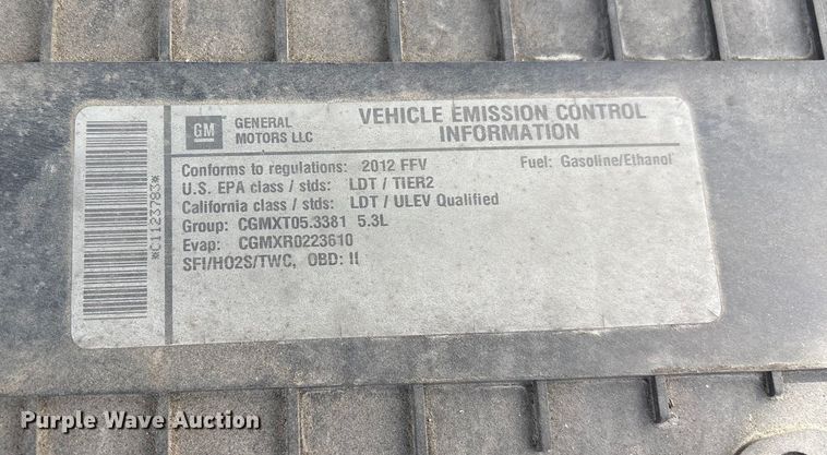 image for item EF0999 2012 Chevrolet Express 1500 van