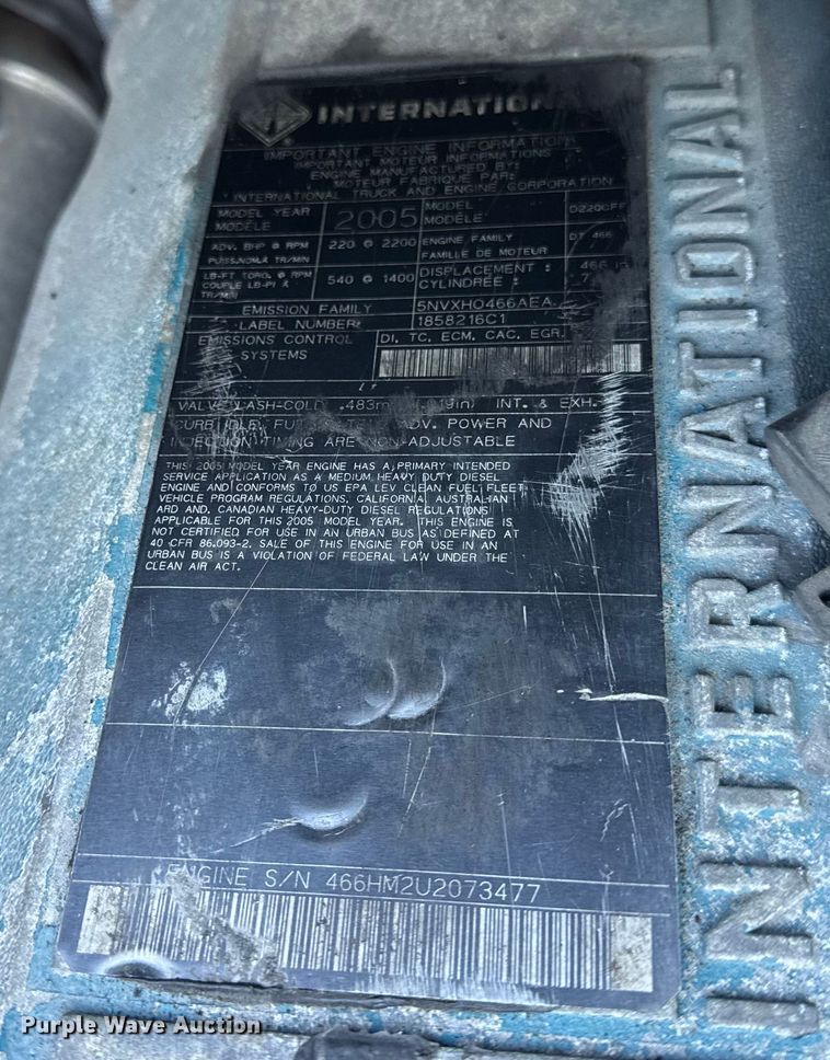 image for item EF2306 2006 International 4300 box truck