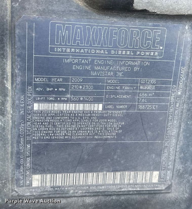 image for item EF2316 2010 International 4300 refrigerated truck