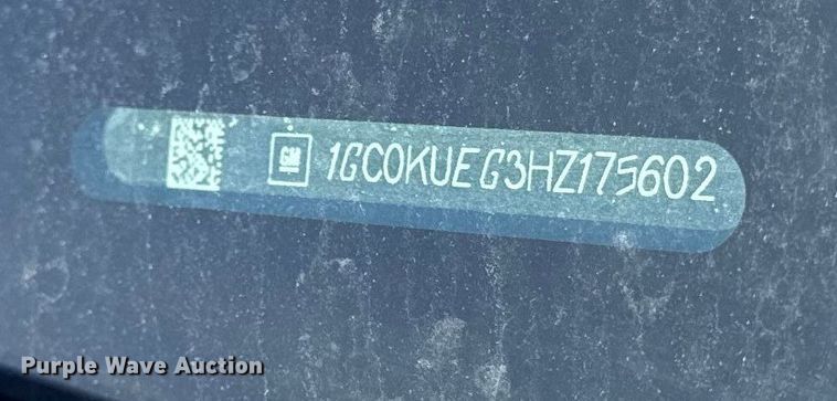 image for item EF2426 2017 Chevrolet Silverado 2500HD pickup truck