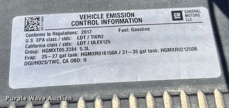 image for item EF2429 2017 Chevrolet Silverado 1500 Ext. Cab pickup truck