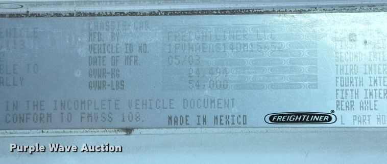 image for item EG2019 2004 Freightliner FLD112 fuel truck