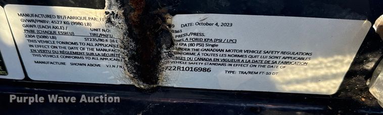 image for item EG2021 2024 Felling Tailer FT/10DT dump trailer