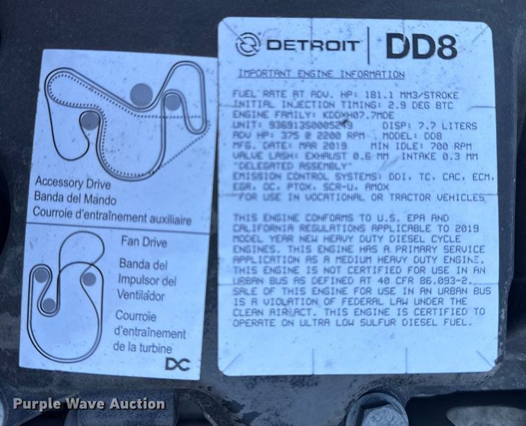 image for item EG2055 2020 Freightliner Business Class M2 bucket truck