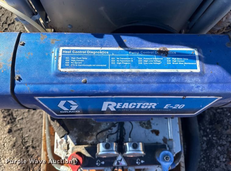 image for item EG2056 Graco Reactor E-20 spray foam insulation machine