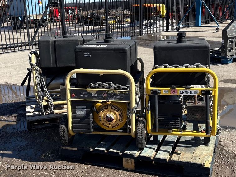 image for item EI5737 (3) McCulloch FG6000MKUD-C generators