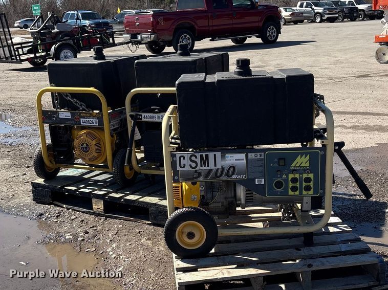 image for item EI5737 (3) McCulloch FG6000MKUD-C generators