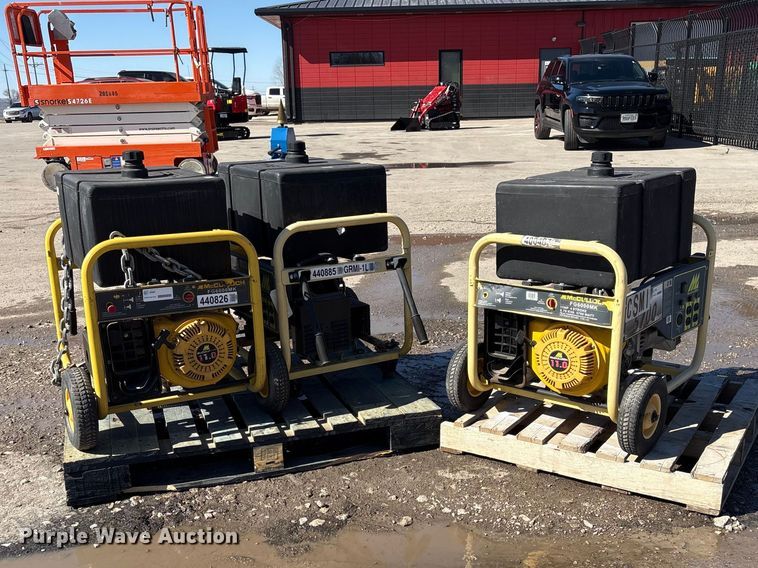 image for item EI5737 (3) McCulloch FG6000MKUD-C generators