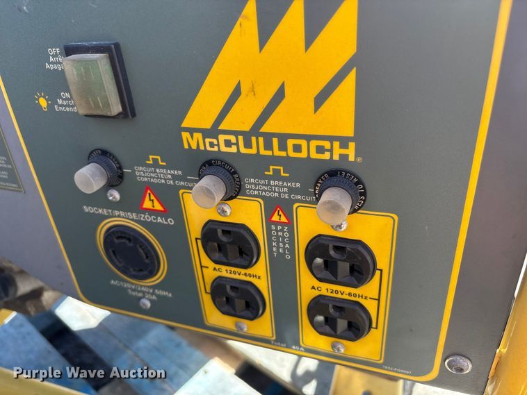 image for item EI5737 (3) McCulloch FG6000MKUD-C generators