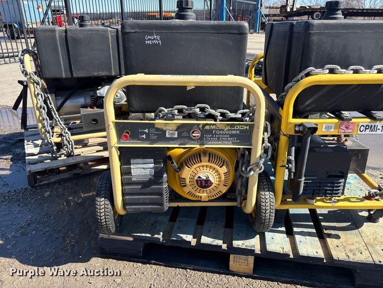 image for item EI5737 (3) McCulloch FG6000MKUD-C generators