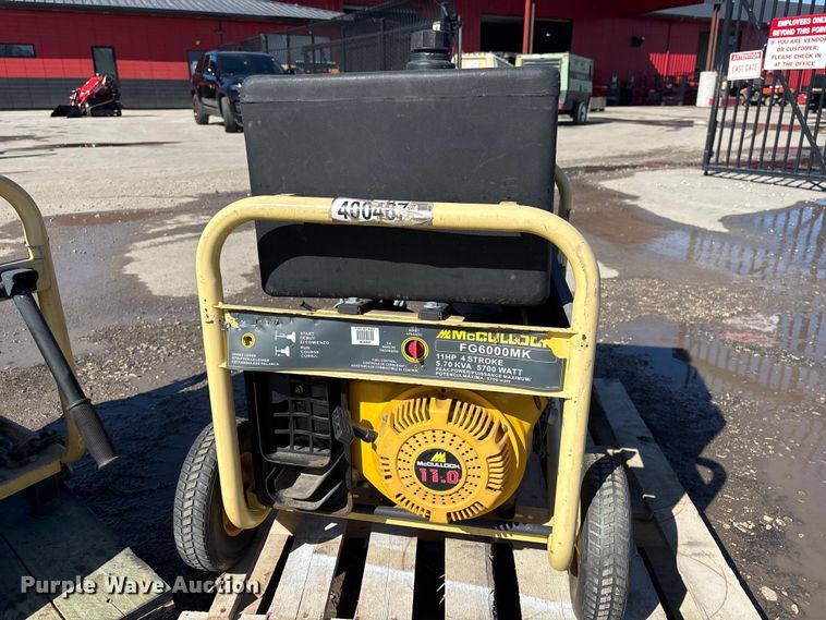 image for item EI5737 (3) McCulloch FG6000MKUD-C generators