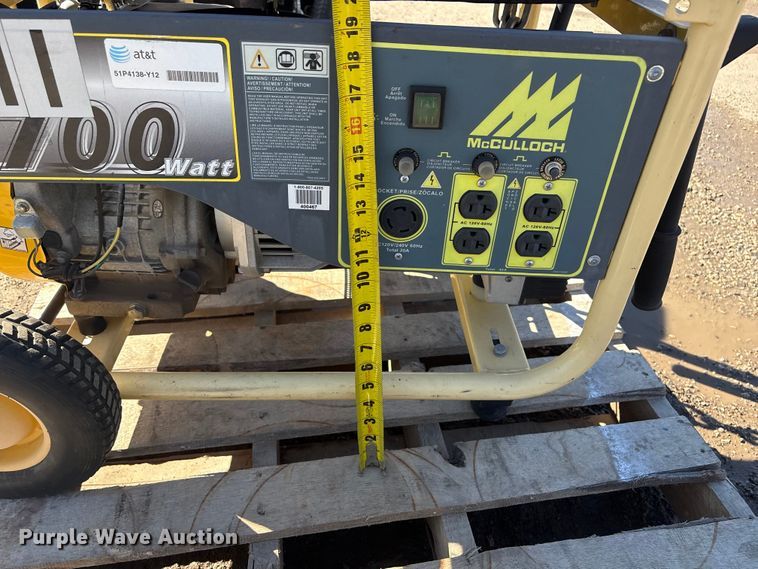 image for item EI5737 (3) McCulloch FG6000MKUD-C generators