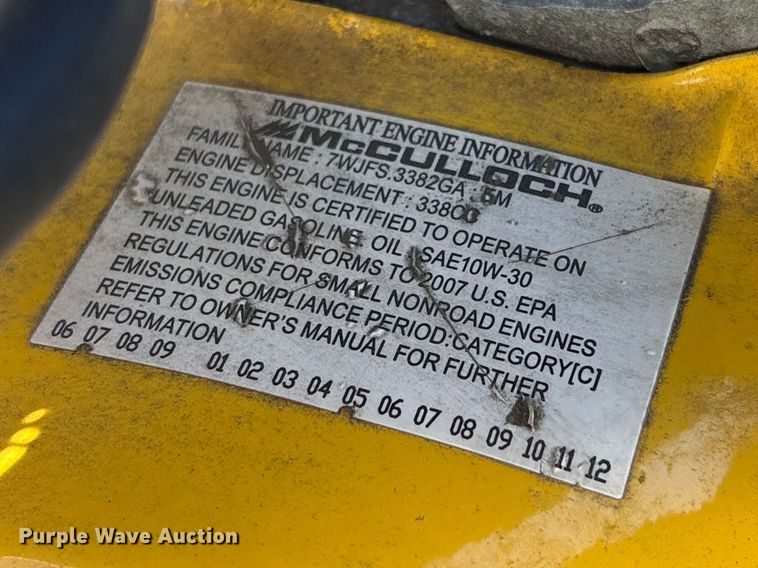 image for item EI5737 (3) McCulloch FG6000MKUD-C generators