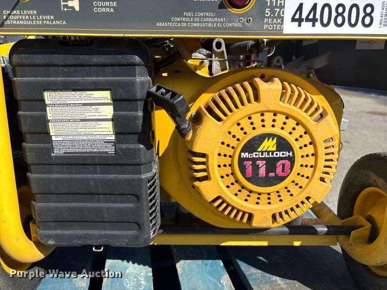 image for item EI5738 (2) McCulloch FG6000MKUD-C generators 