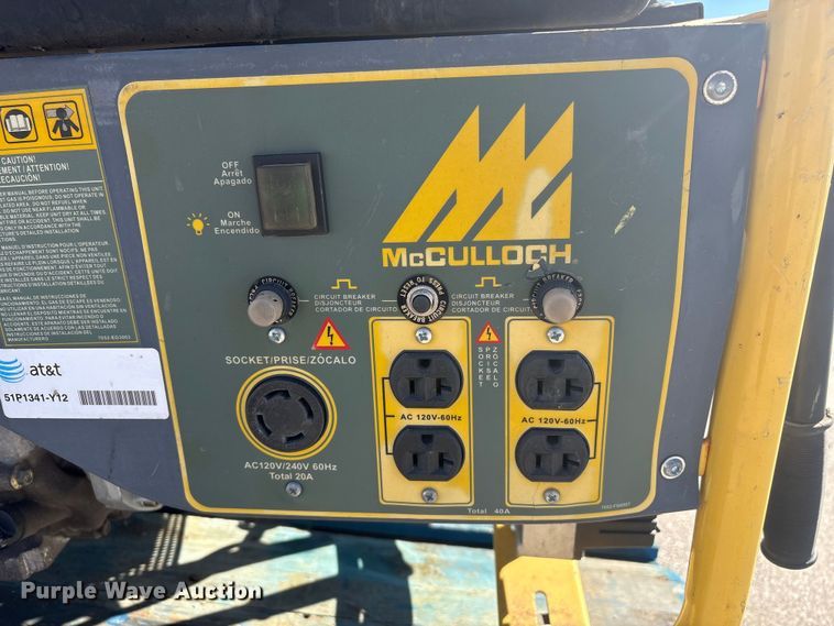 image for item EI5738 (2) McCulloch FG6000MKUD-C generators 