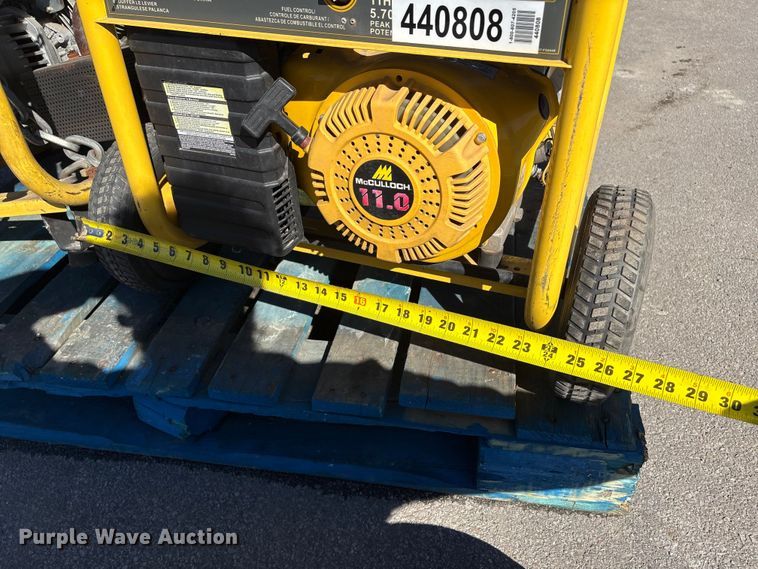 image for item EI5738 (2) McCulloch FG6000MKUD-C generators 