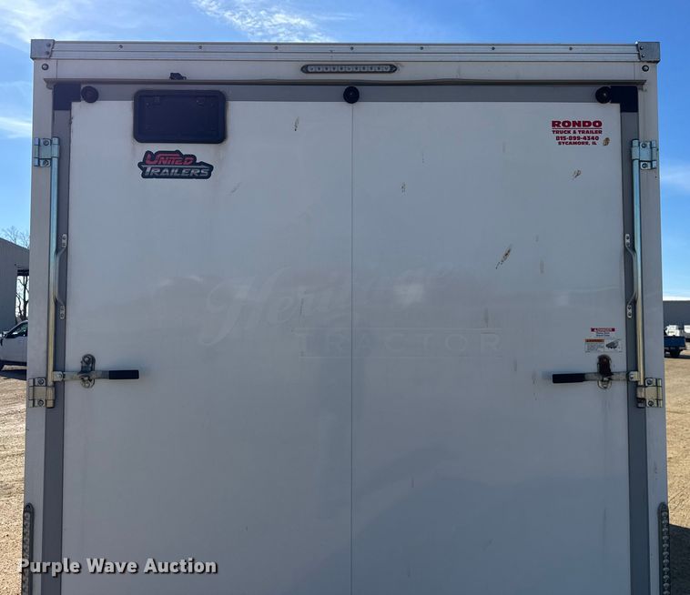 image for item ER0414 2022 United Trailers LLC enclosed cargo trailer