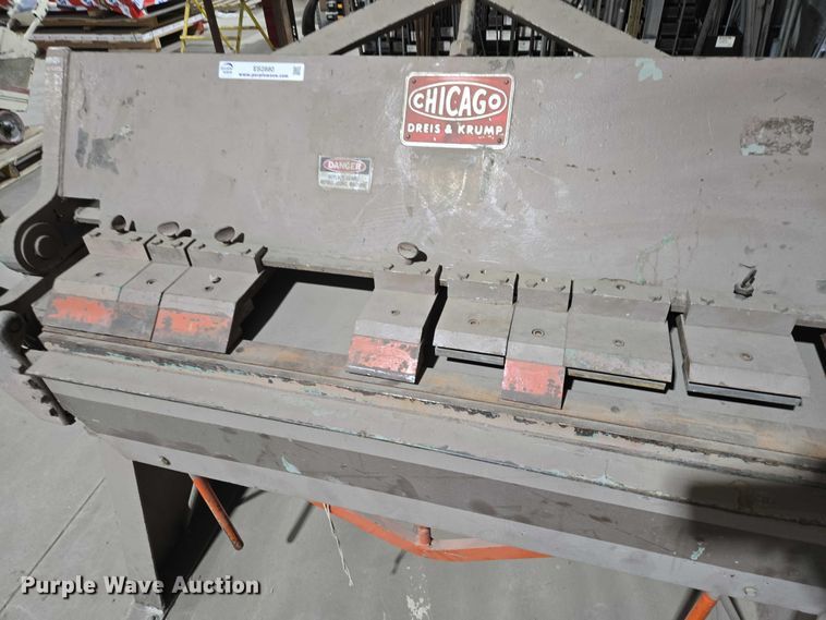 image for item ES2880 1983 Chicago BPO-414-6 brake machine