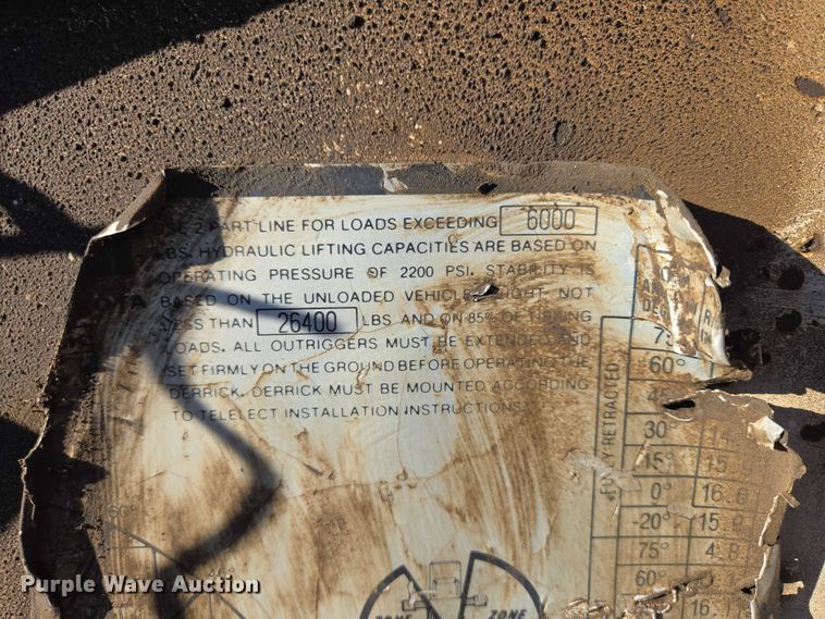 image for item ES2888 1981 Ford 900 digger derrick truck