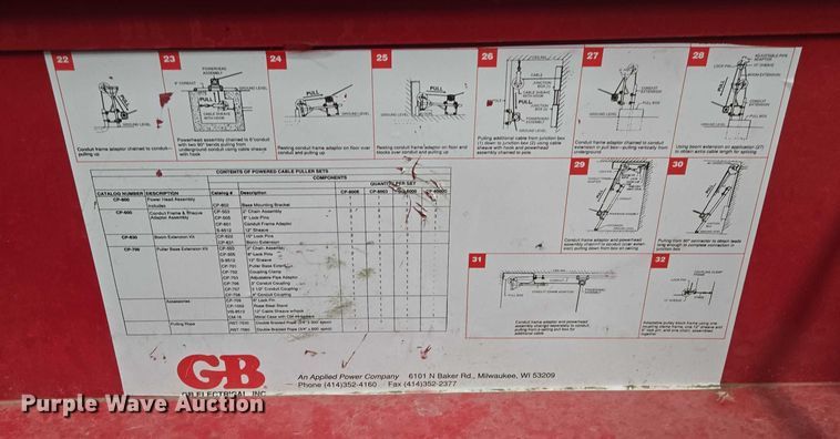 image for item ES2893 Gardner Bender CP800 cable puller