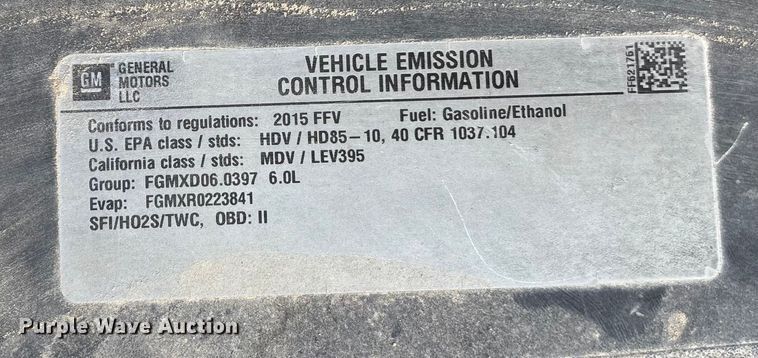 image for item ES5009 2015 Chevrolet Silverado 2500HD Crew Cab pickup truck