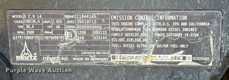 image for item ES5767 2017 Ditch Witch FX50 vacuum excavator