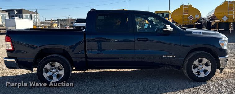 image for item ES5781 2022 RAM 1500 Crew Cab flatbed pickup truck