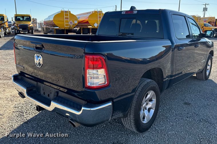 image for item ES5781 2022 RAM 1500 Crew Cab flatbed pickup truck