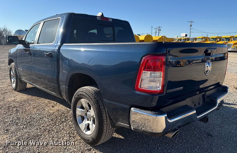 image for item ES5781 2022 RAM 1500 Crew Cab flatbed pickup truck