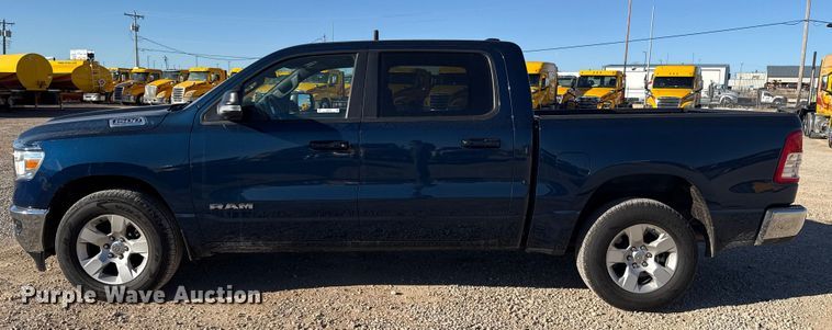 image for item ES5781 2022 RAM 1500 Crew Cab flatbed pickup truck