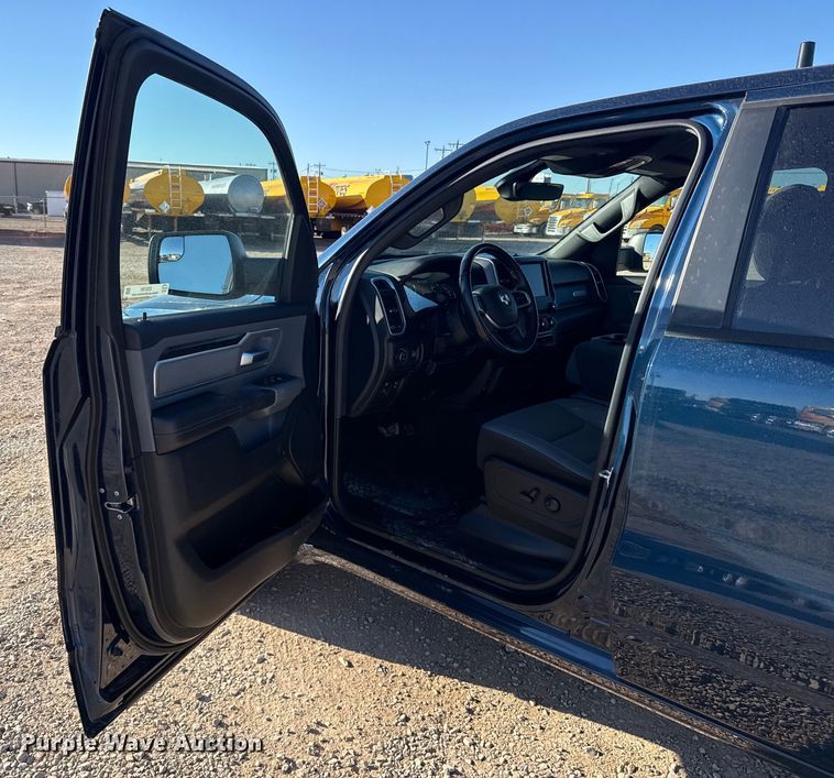 image for item ES5781 2022 RAM 1500 Crew Cab flatbed pickup truck