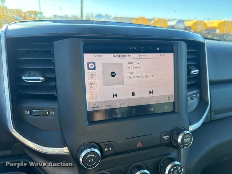 image for item ES5781 2022 RAM 1500 Crew Cab flatbed pickup truck