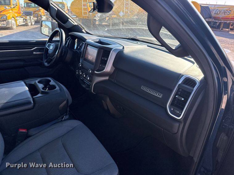 image for item ES5781 2022 RAM 1500 Crew Cab flatbed pickup truck