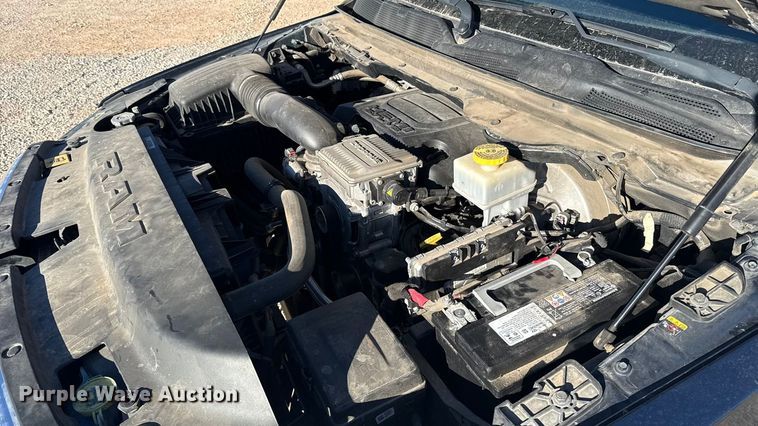 image for item ES5781 2022 RAM 1500 Crew Cab flatbed pickup truck