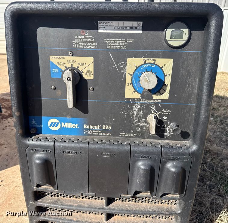 image for item ES5844 Miller Bobcat 225 welder/generator