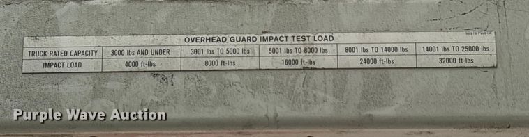 image for item ES8550 2017 UniCarriers PF50 forklift