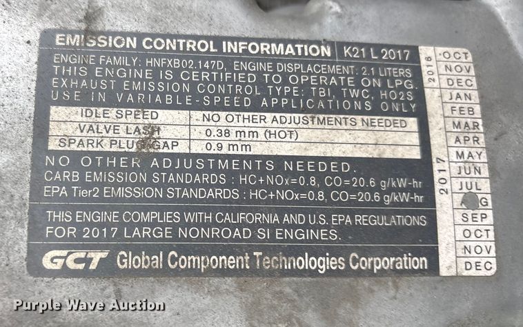 image for item ES8550 2017 UniCarriers PF50 forklift