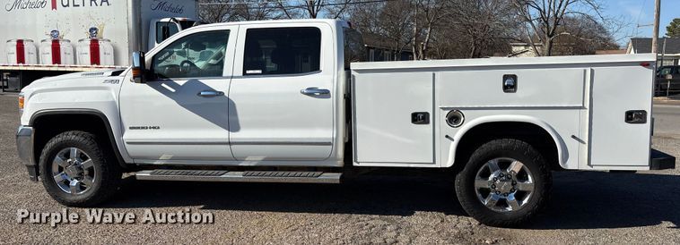 image for item ES8554 2018 GMC Sierra 2500HD Crew Cab utility bed pickup truck