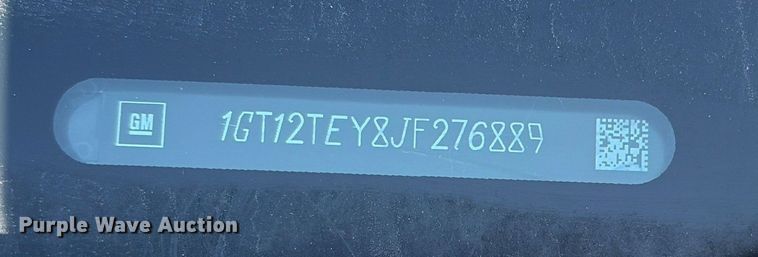 image for item ES8554 2018 GMC Sierra 2500HD Crew Cab utility bed pickup truck