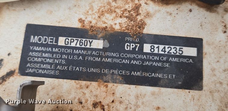 image for item ET1172 2000 YAMA GP760Y (2) personal watercrafts