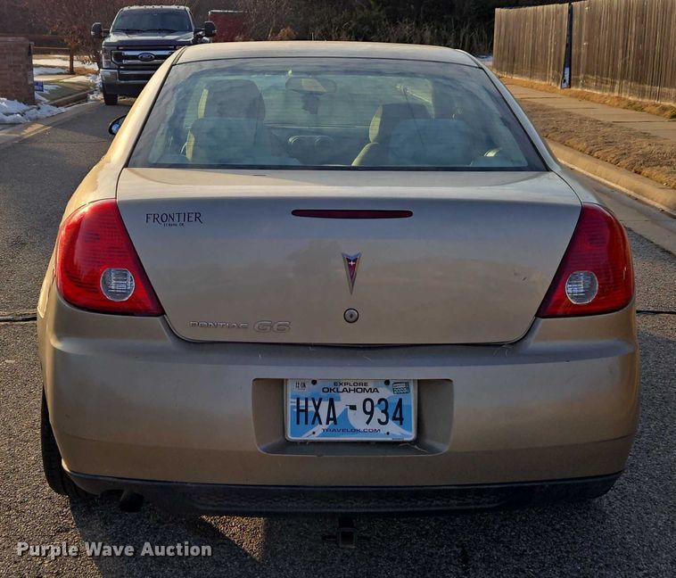 image for item ET1237 2008 Pontiac G6 