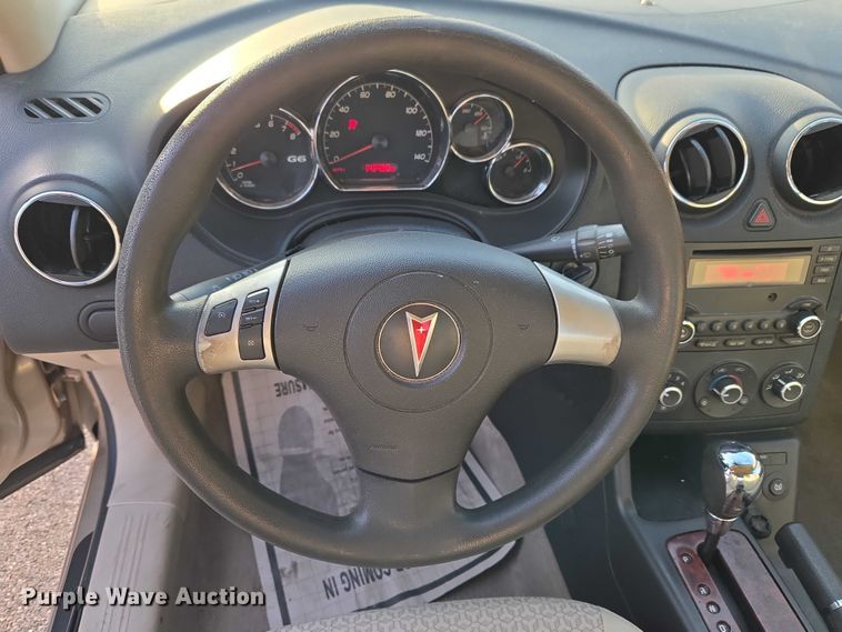 image for item ET1237 2008 Pontiac G6 