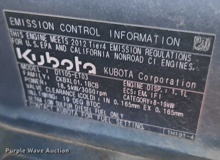 image for item ET1271 2015 Kubota RTV100 utility vehicle