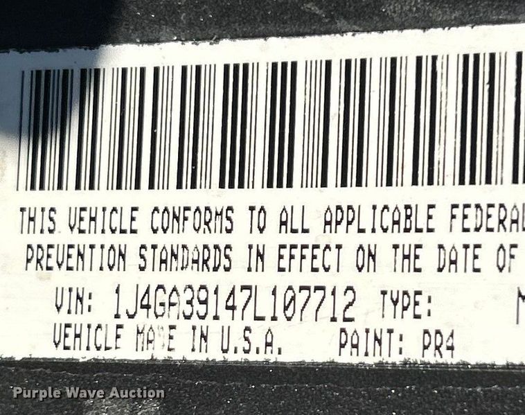 image for item ET6956 2007 Jeep Wrangler SUV